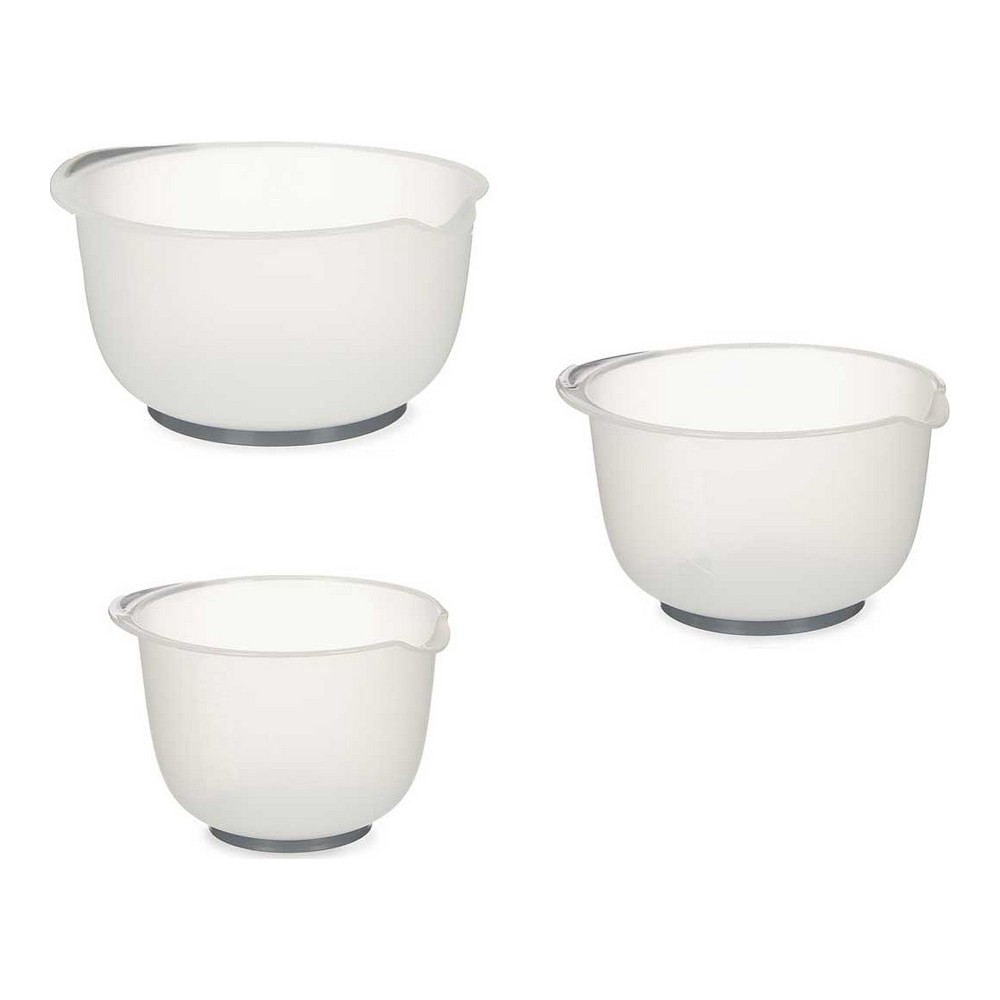 Måttskål Grå 2,5 L 2 L 1,5 L polypropen TPE (3 pcs)