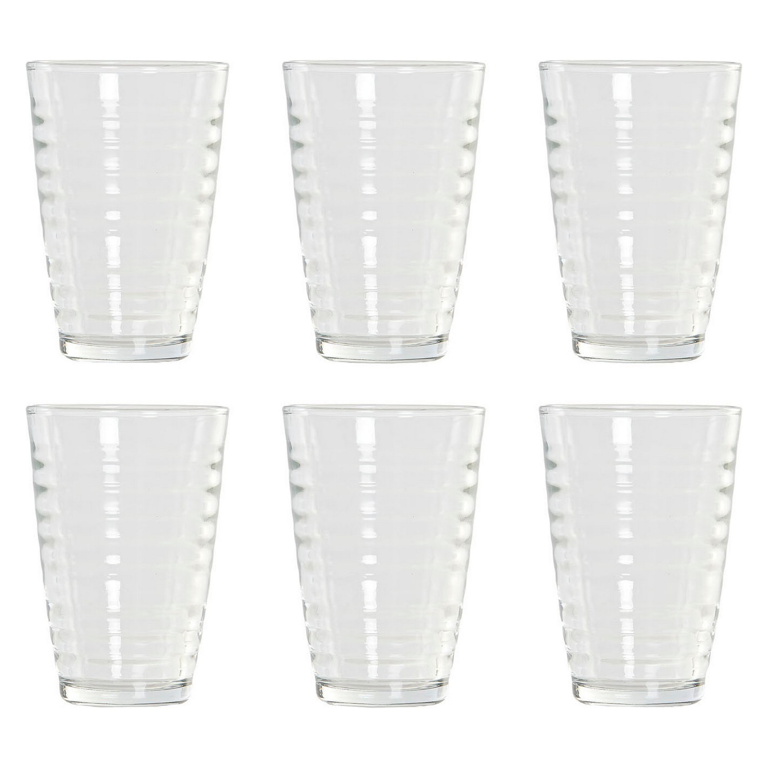 Glasset DKD Home Decor 8424001836048 Transparent Glas 300 ml (6 pcs) - 2