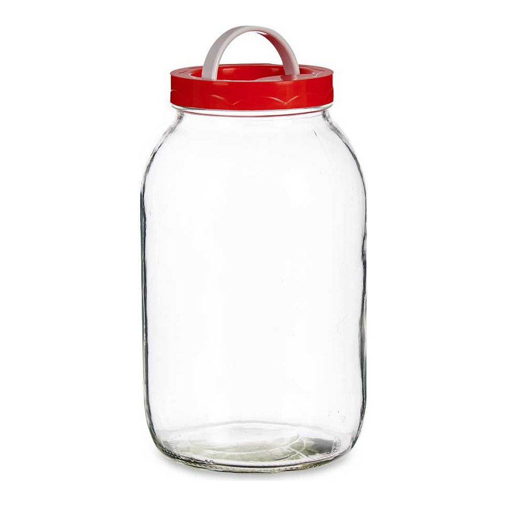 Burk Röd Transparent Glas polypropen (13 x 24,3 x 13 cm) (3 L)