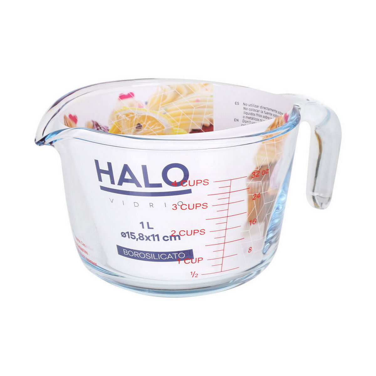 Måttkanna Halo 1 L Glas