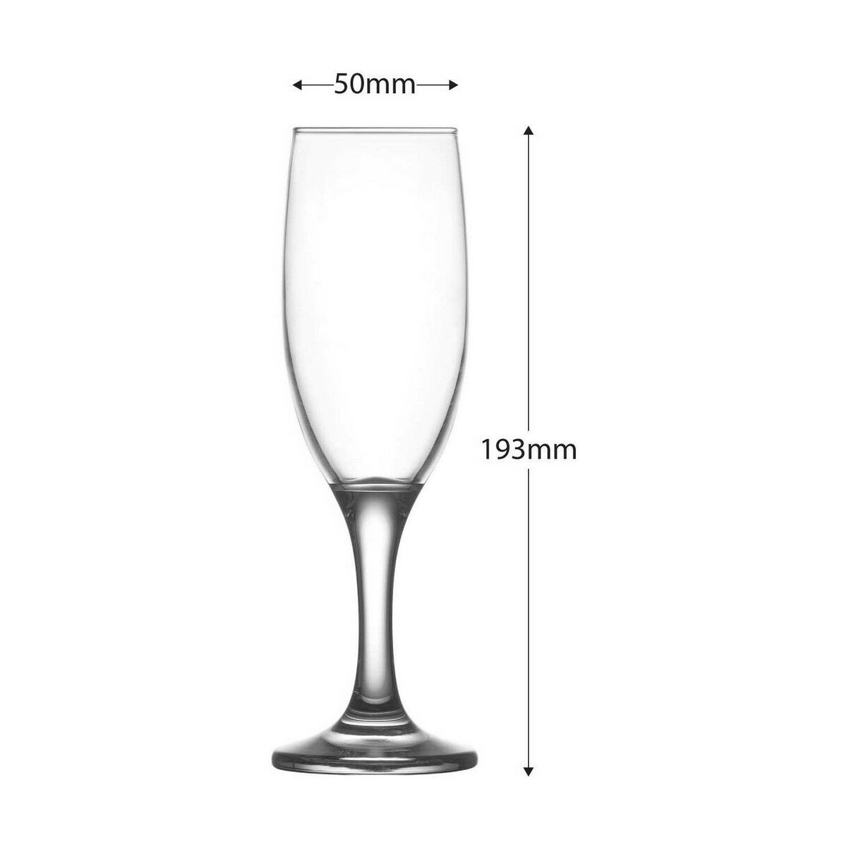 Champagneglas Misket 190 ml Set Ø 5 x 19,3 cm (6 antal) - 3