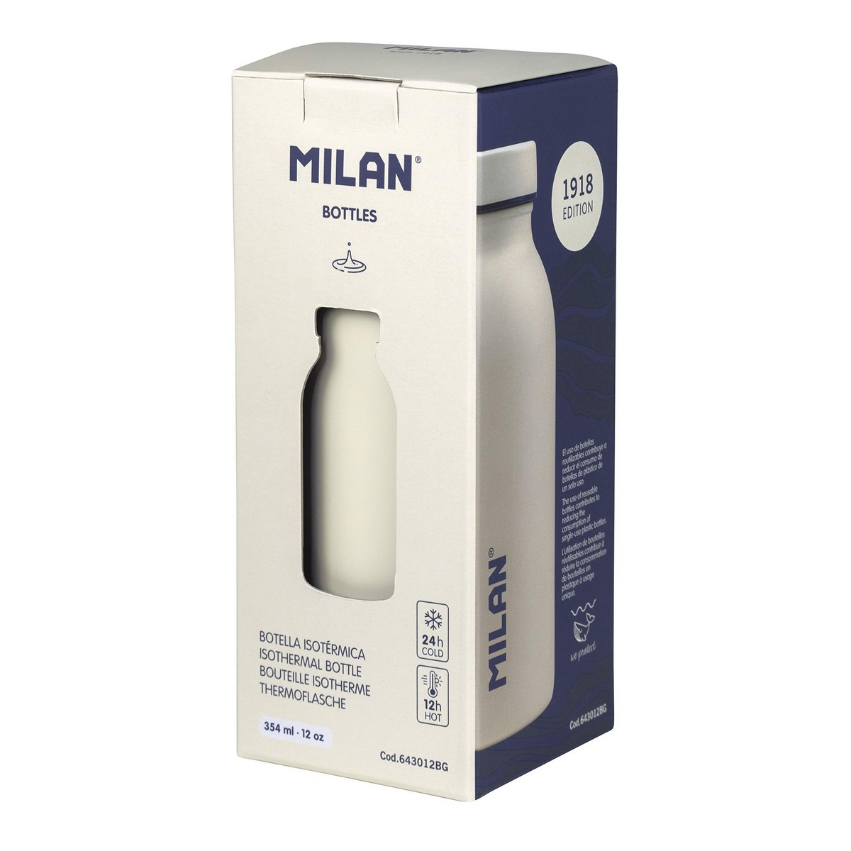 Flaska Milan Sunset Rostfritt stål Vit (354 ml) - 3