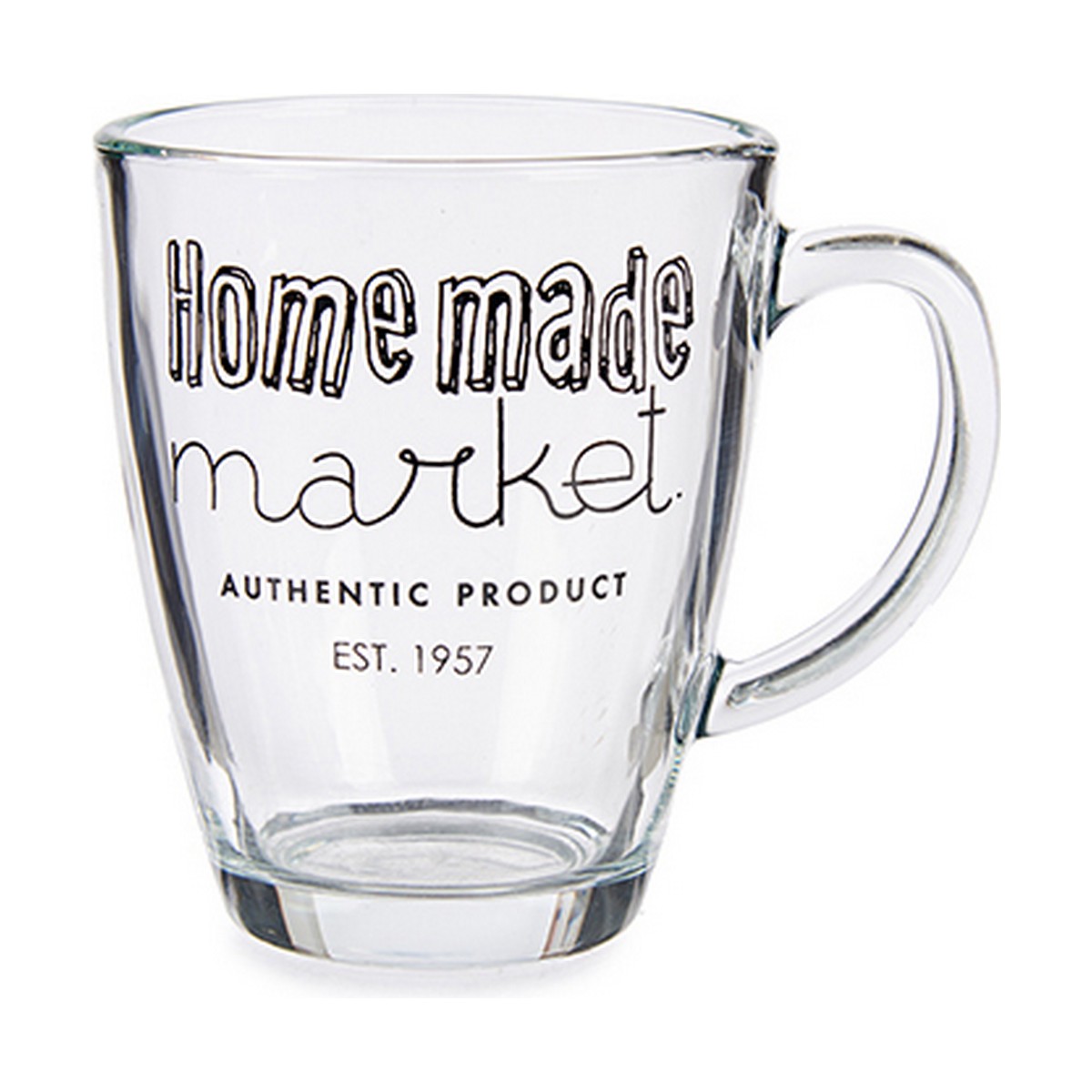 Mugg Market Transparent Glas (320 ml) (6 antal)