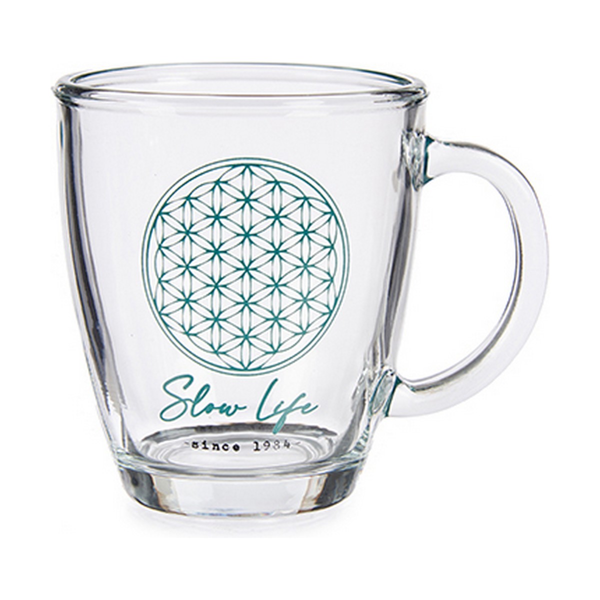 Mugg Slow Life Transparent Glas (320 ml) (6 antal)