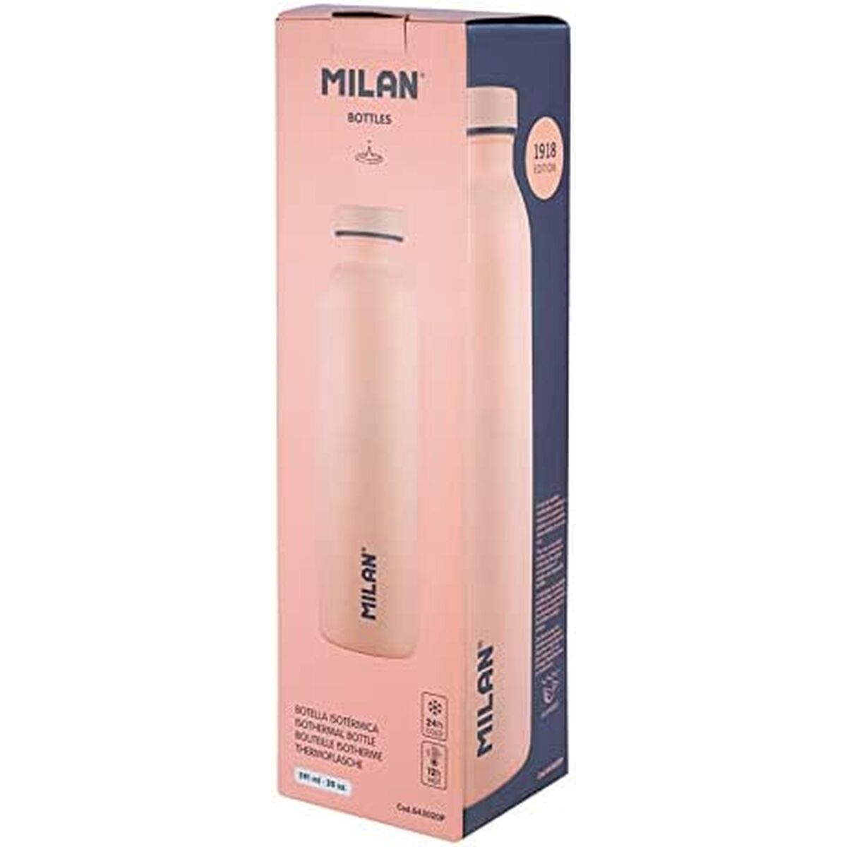 Termoflaskan Milan 1918 Rosa Rostfritt stål (591 ml) - 2