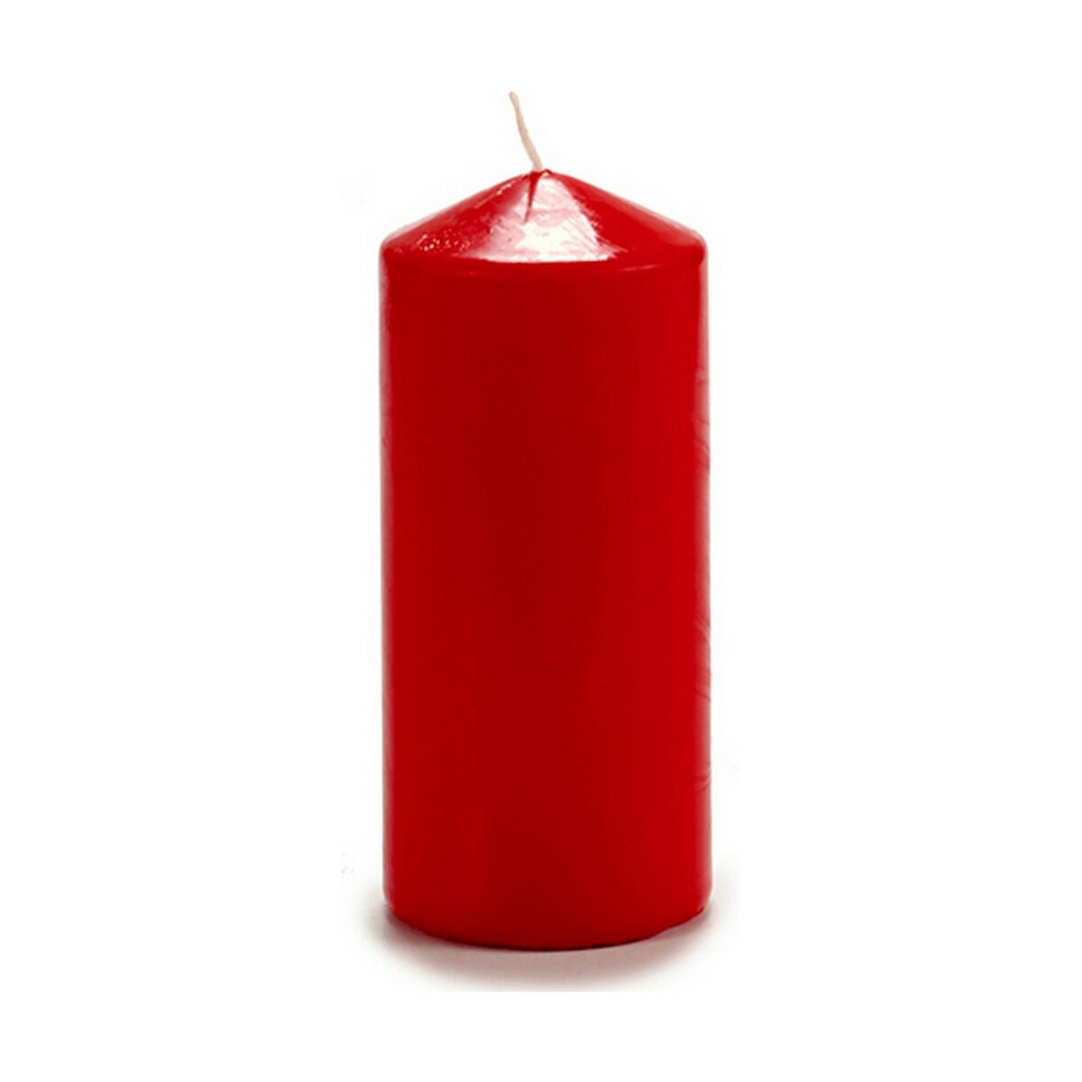 Ljus 15,5 cm Röd Vax (4 antal)
