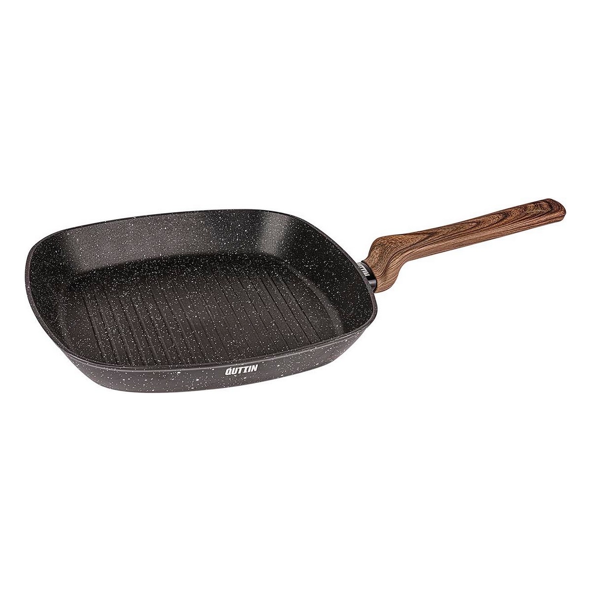 Räfflad stekpanna Quttin ECOLOGI Svart (28 cm)