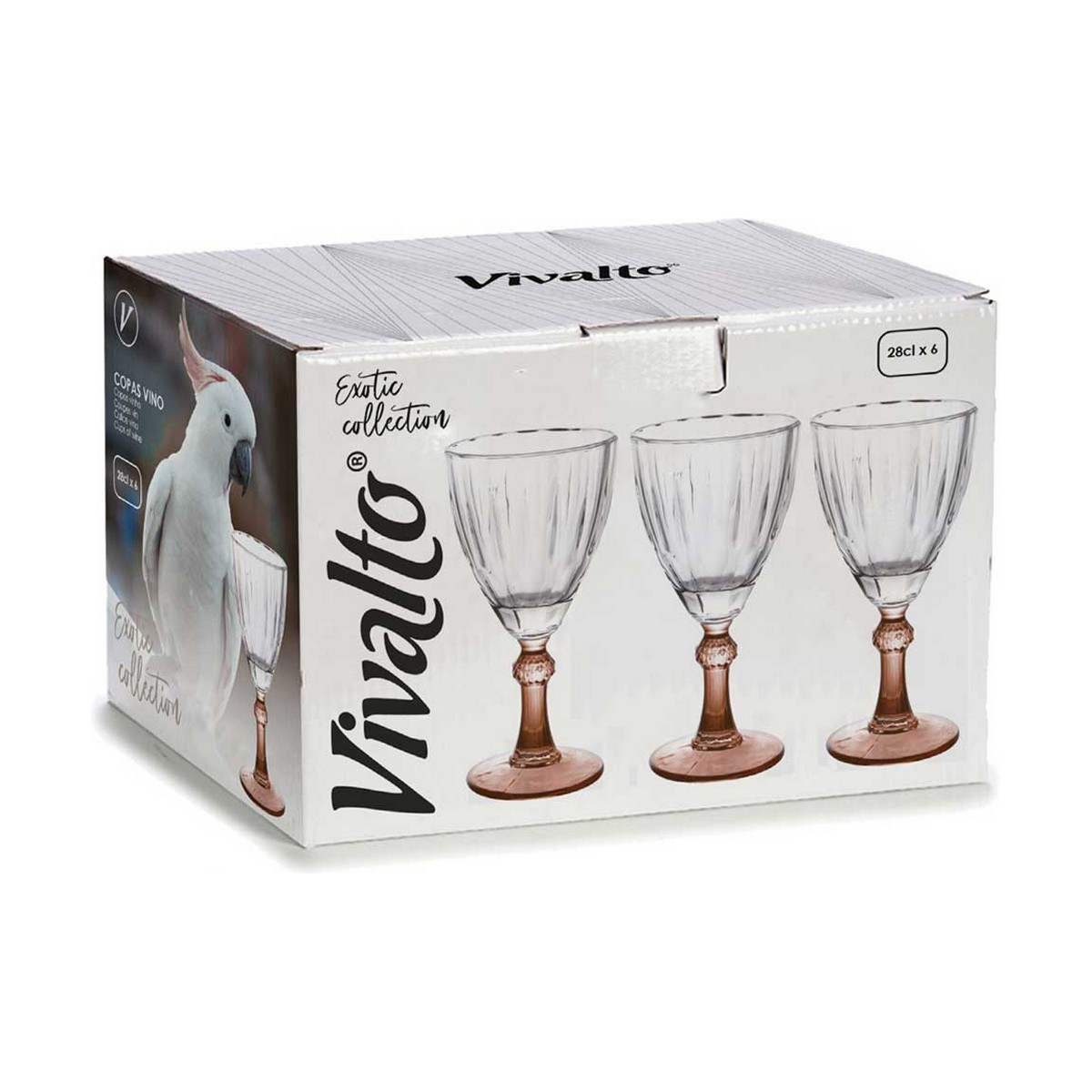Vinglas Exotic Glas Brun 6 antal (275 ml) - 2