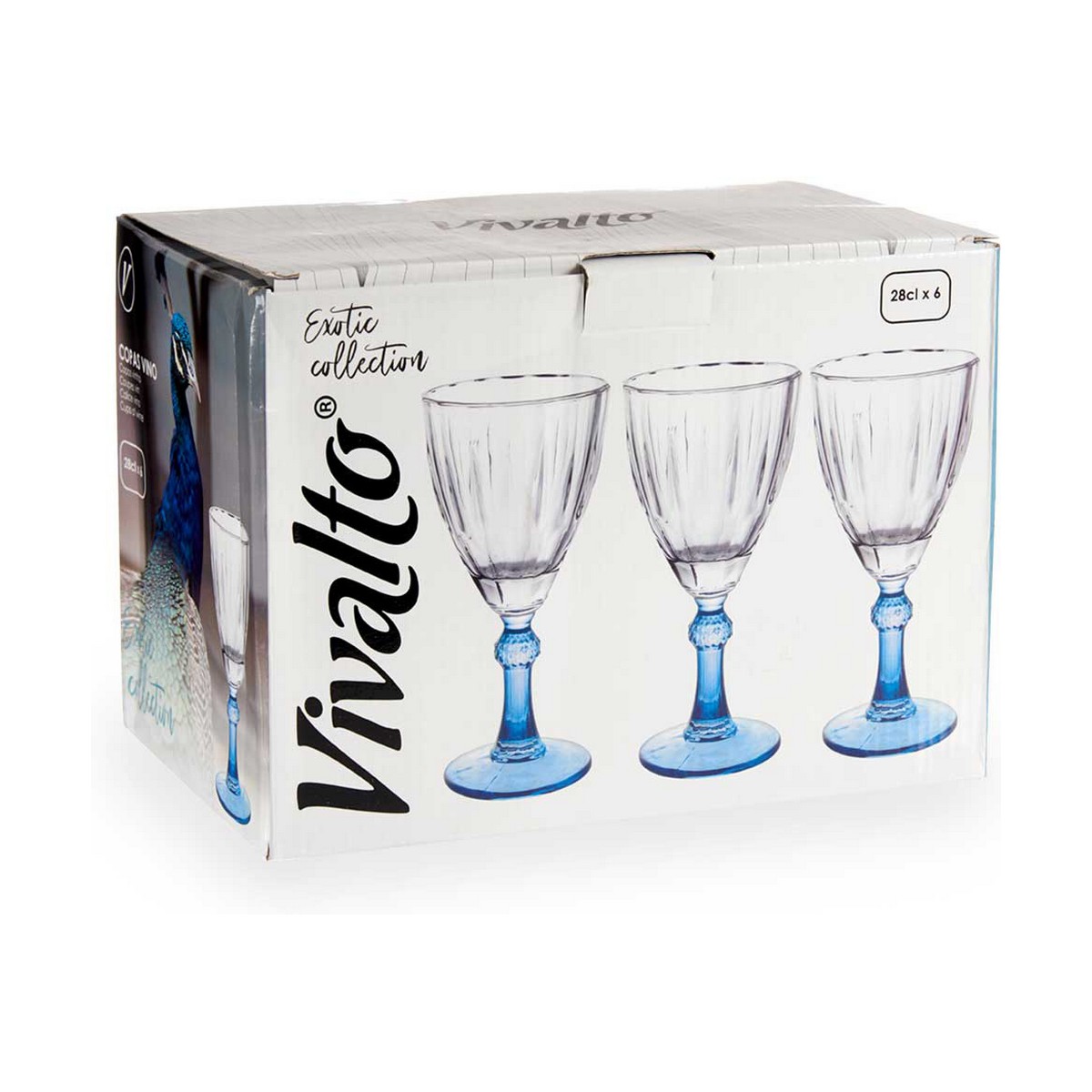 Vinglas Exotic Glas Blå 6 antal (275 ml) - 2