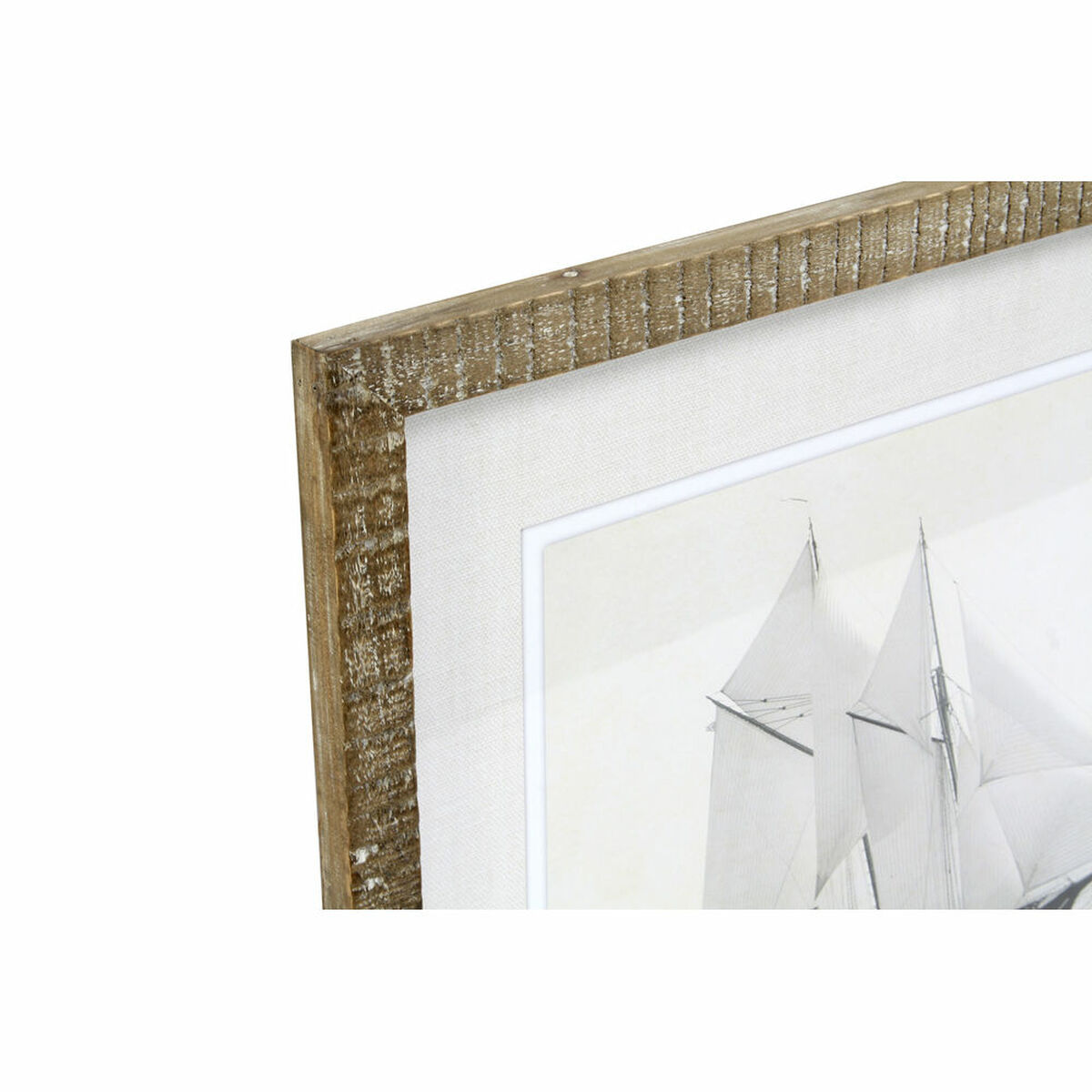 Tavla DKD Home Decor Segelbåtar 60 x 2 x 50 cm (4 antal) - 4