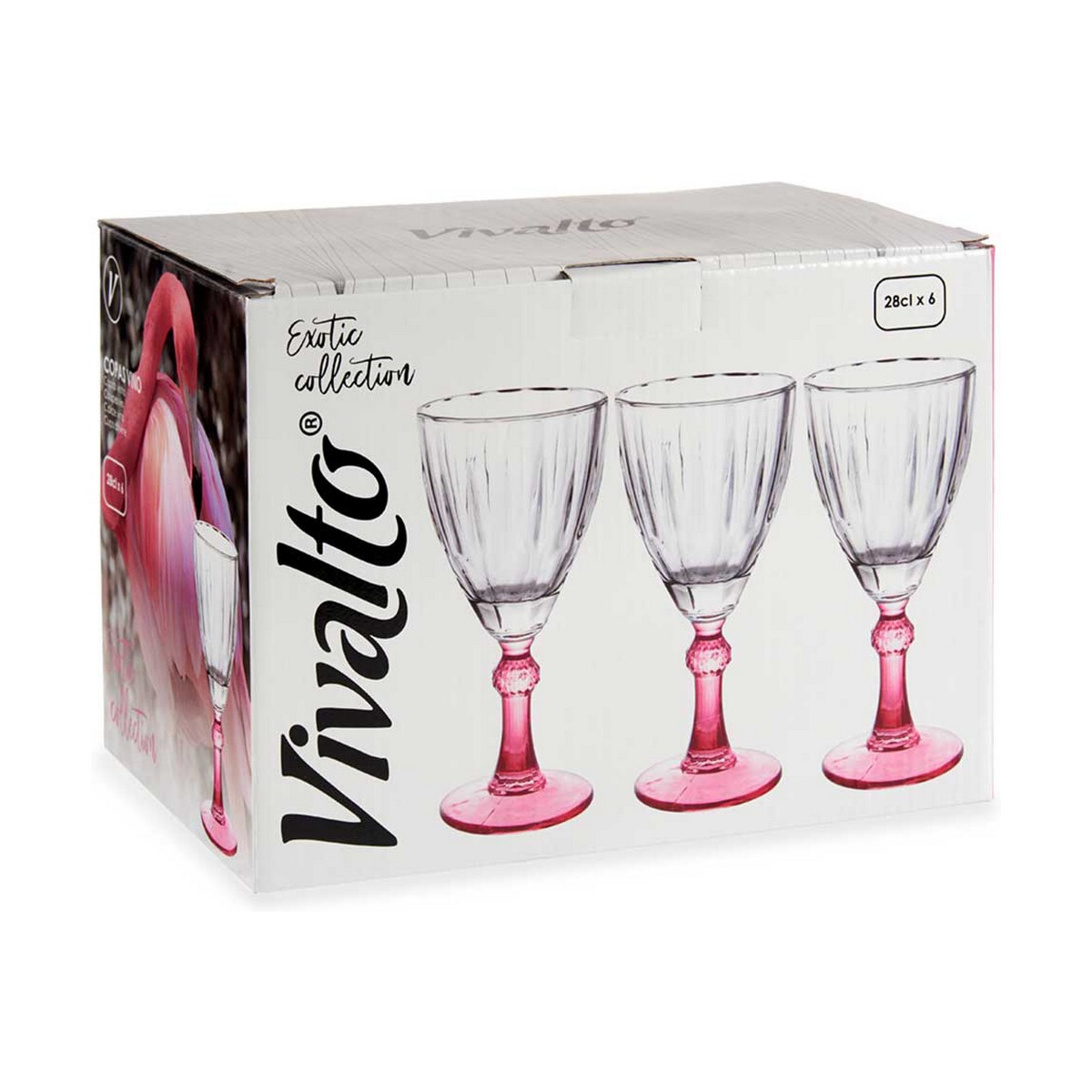 Vinglas Exotic Glas Rosa 6 antal (275 ml) - 2