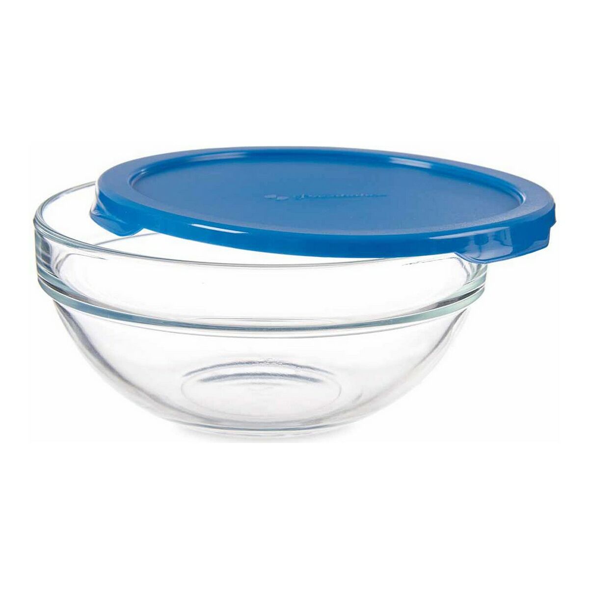 Rund matlåda med lock Chefs Blå Plast Glas (595 ml) (14 x 6,3 x 14 cm) - 4