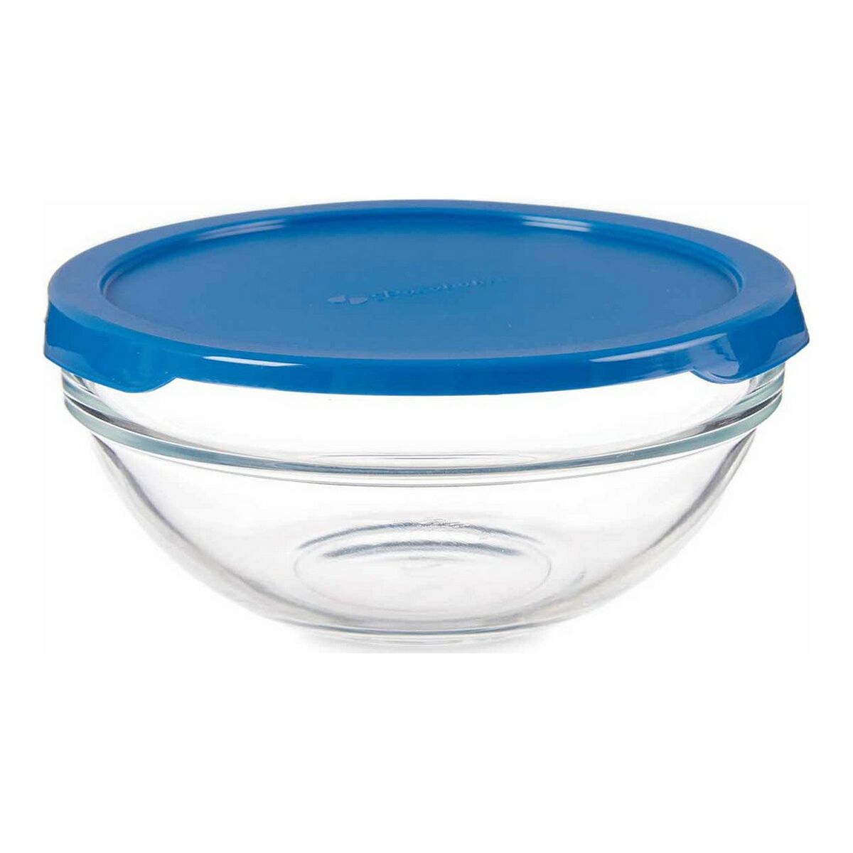 Rund matlåda med lock Chefs Blå Plast Glas (595 ml) (14 x 6,3 x 14 cm) - 3