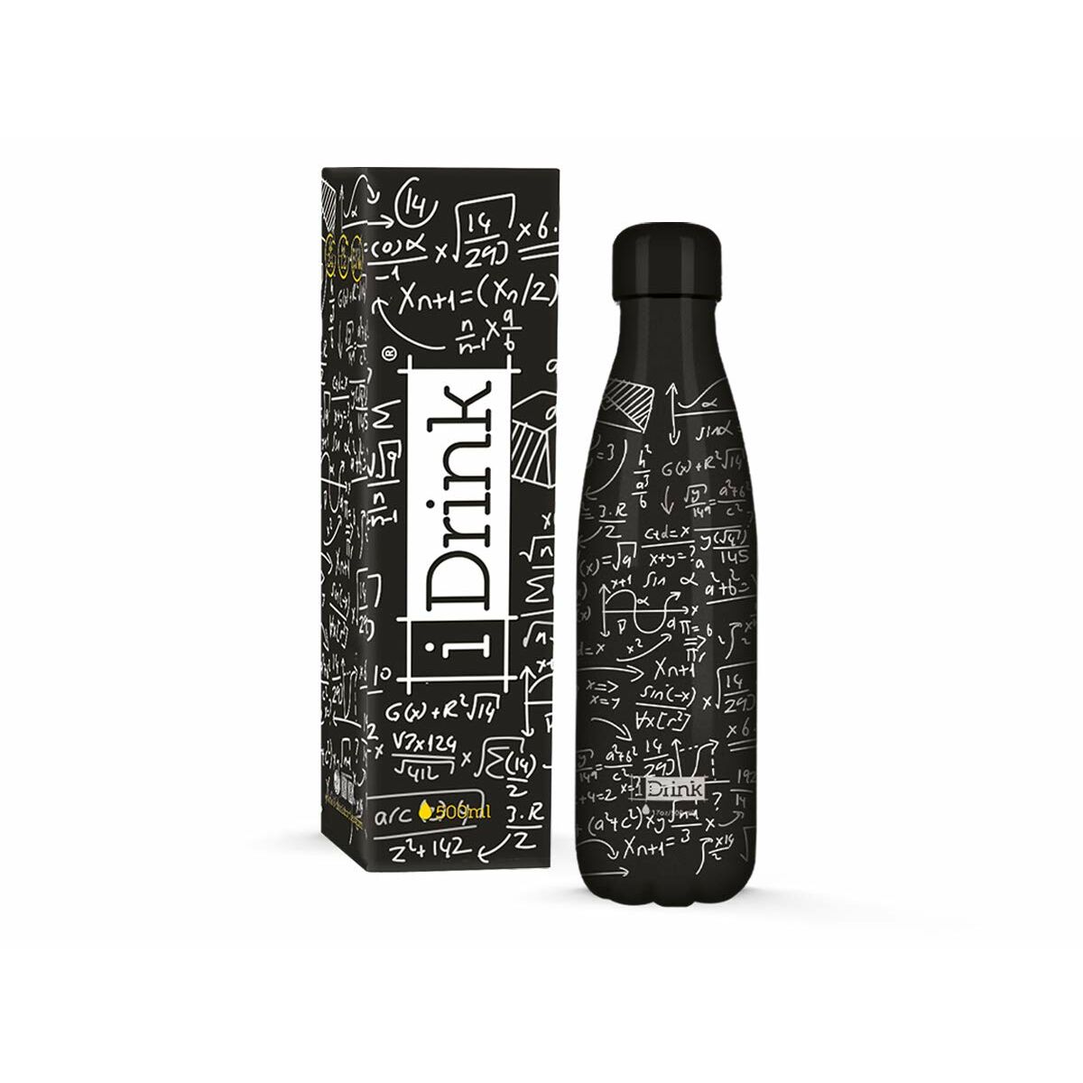 Termoflaskan iTotal Mathematics Svart Rostfritt stål (500 ml)
