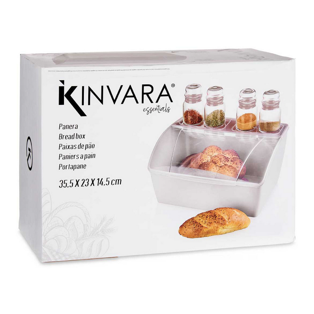 Brödkorg Vit Plast (29,5 x 20,5 x 41 cm) - 3