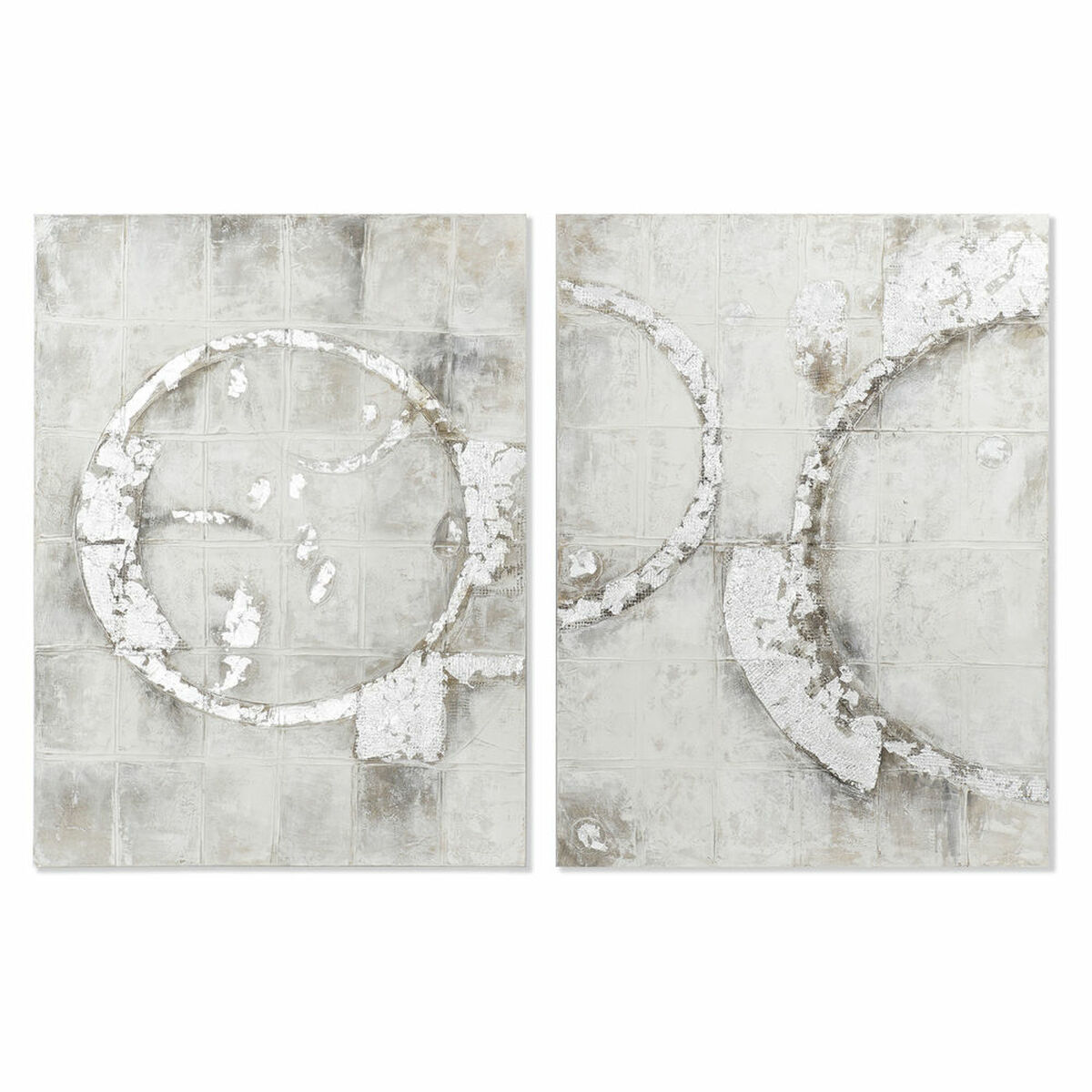Tavla DKD Home Decor Kanvas 90 x 3,8 x 120 cm Abstrakt Modern (2 antal) - 4
