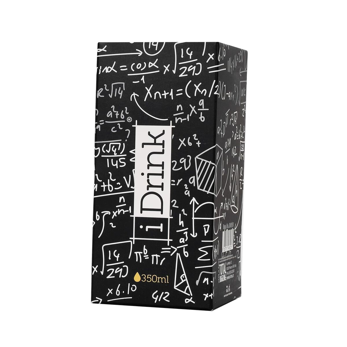 Termosmugg med lock iTotal Mathematics Svart Dubbel vägg Rostfritt stål 350 ml - 2