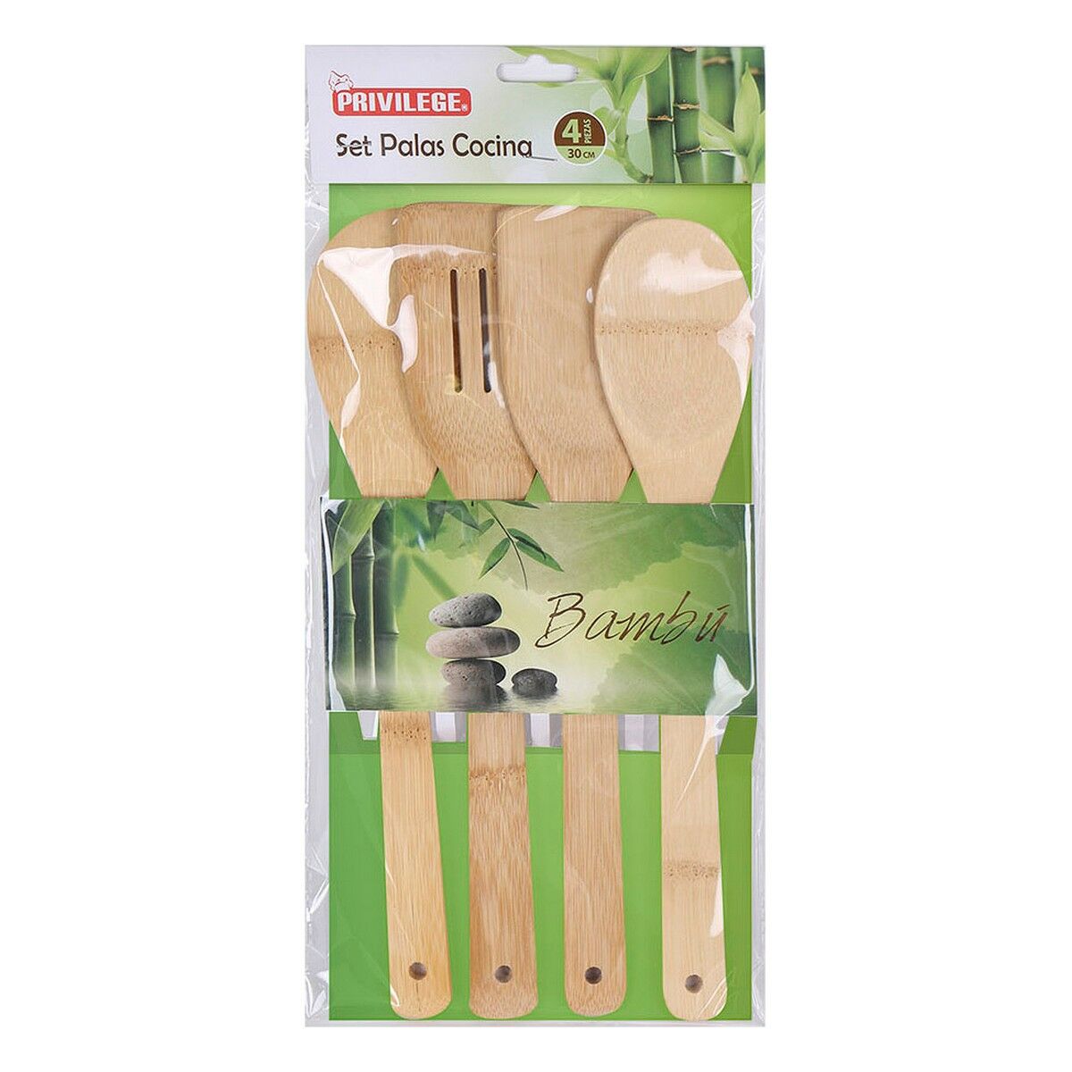 Spatel Privilege Bambu 4 Delar (30 cm)