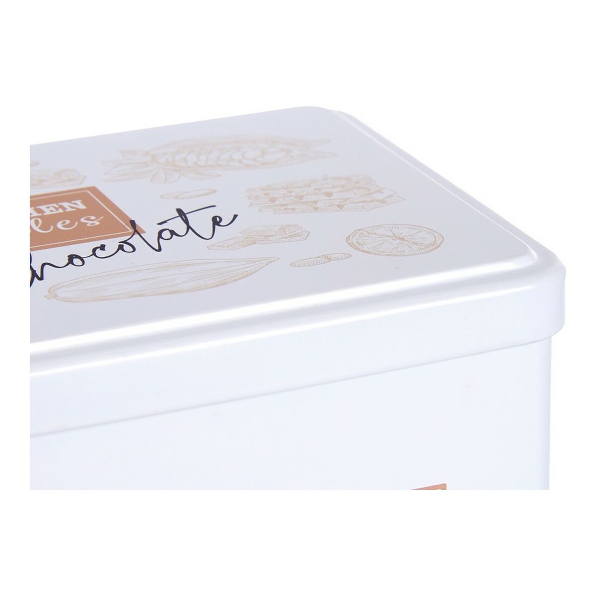 Burk Choklad 11 x 7,1 x 18 cm Vit Tenn - 5