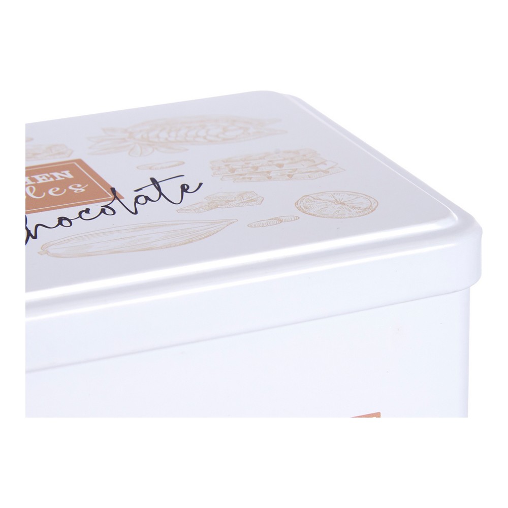 Burk Choklad 11 x 7,1 x 18 cm Vit Tenn - 2