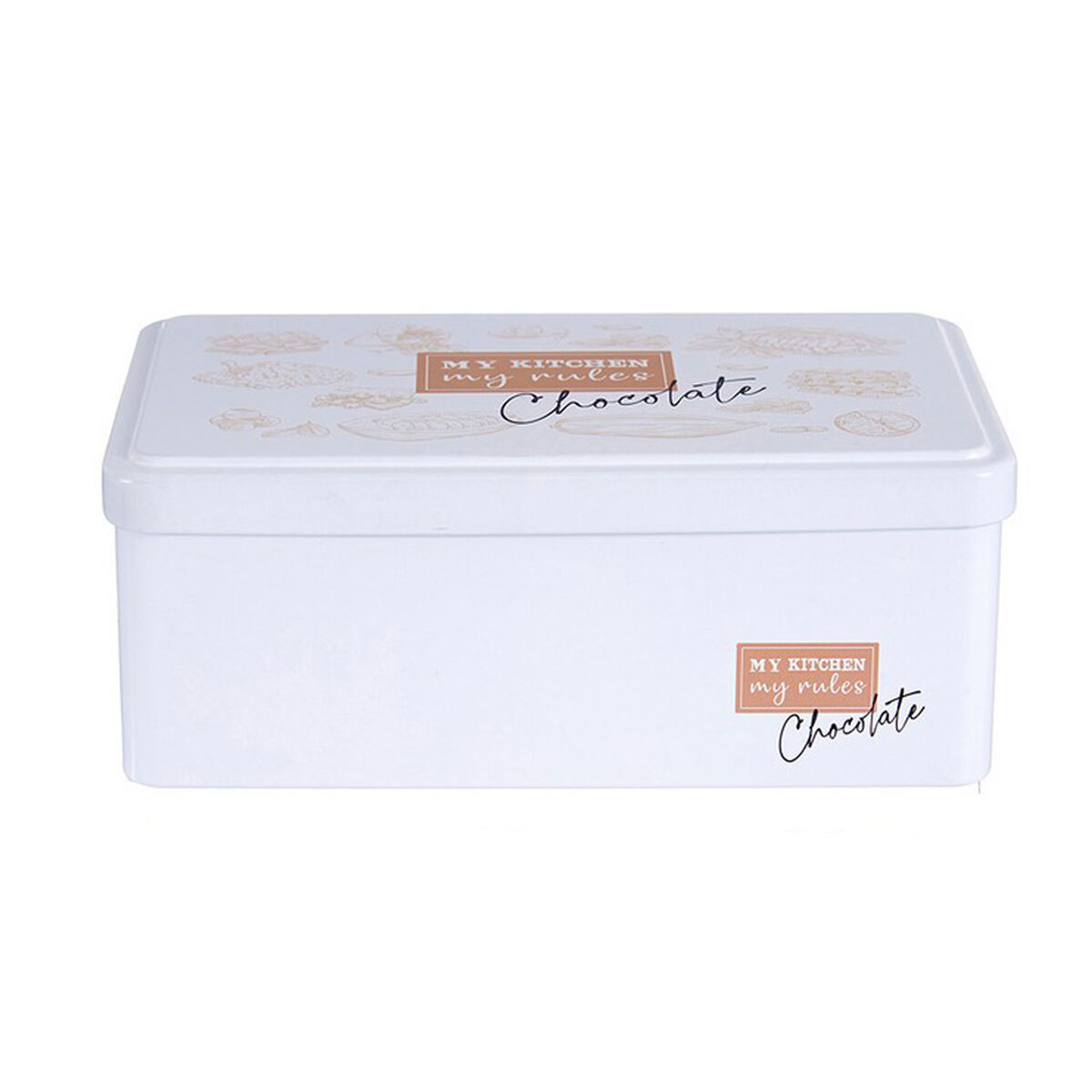 Burk Choklad 11 x 7,1 x 18 cm Vit Tenn - 6