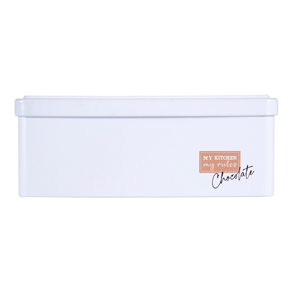Burk Choklad 11 x 7,1 x 18 cm Vit Tenn
