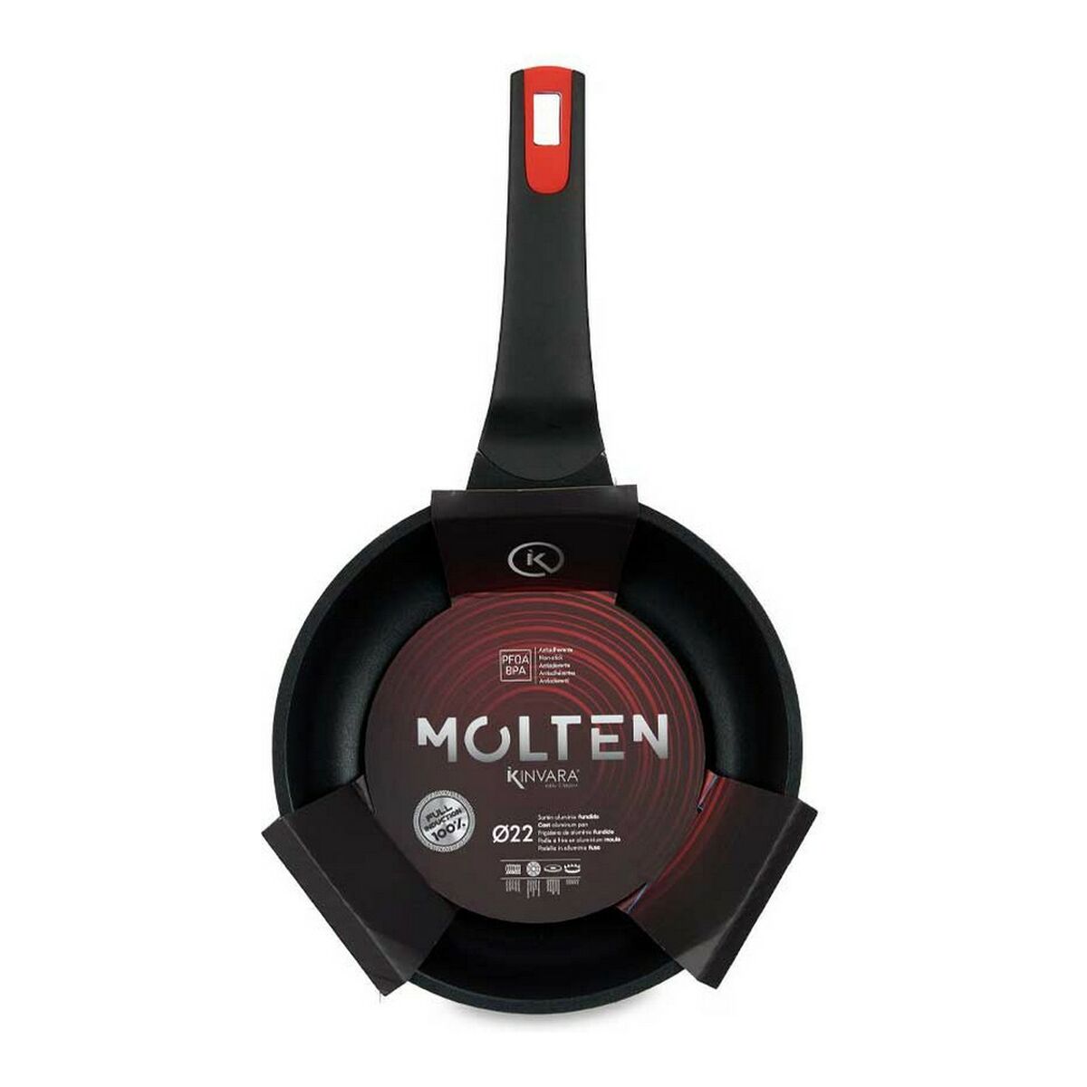 Stekpanna Molten Svart Aluminium (Ø 22 cm) - 7