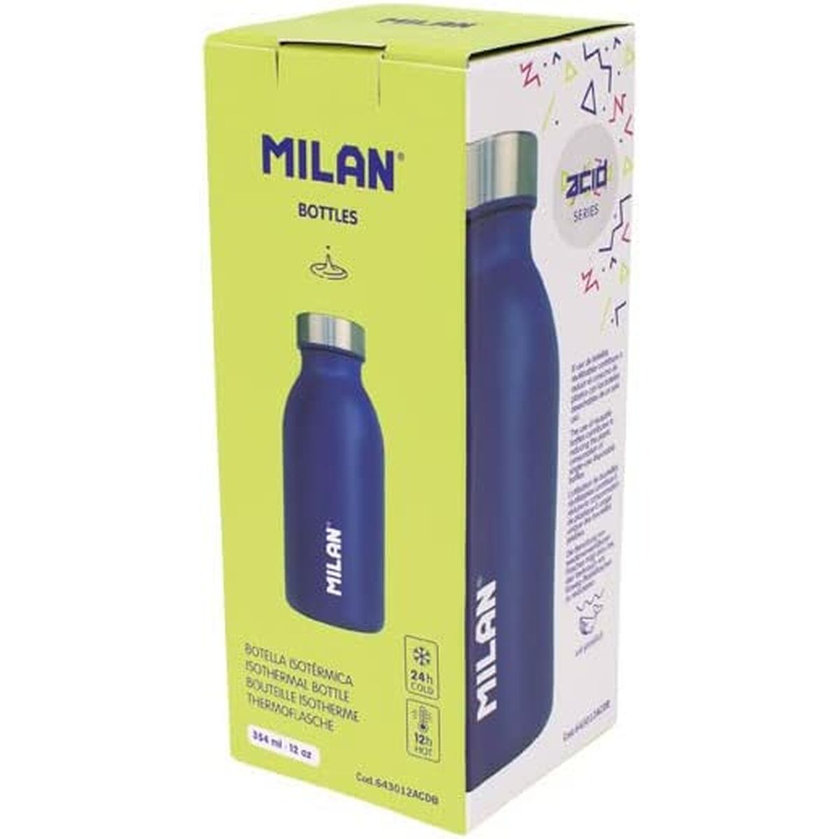 Termoflaskan Milan Acid Blå Rostfritt stål (354 ml) - 2