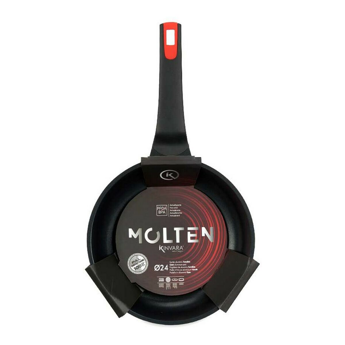 Stekpanna Molten Svart Aluminium (Ø 24 cm) - 7