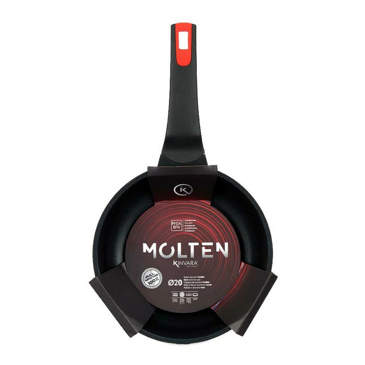 Stekpanna Molten Svart Aluminium (Ø 20 cm) - 7