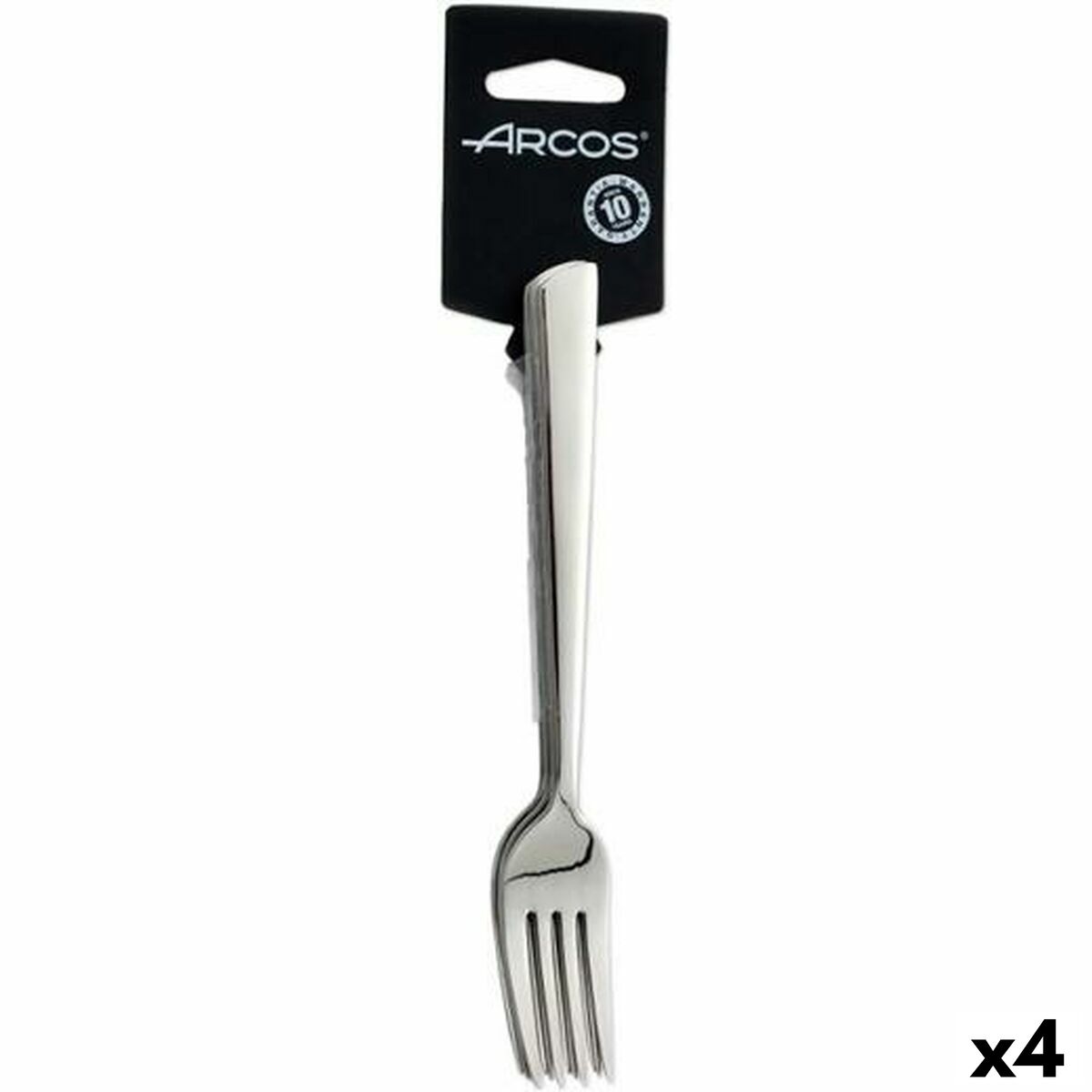 Set med dessertgafflar Arcos Toscana Silvrig 18 cm (4 antal)
