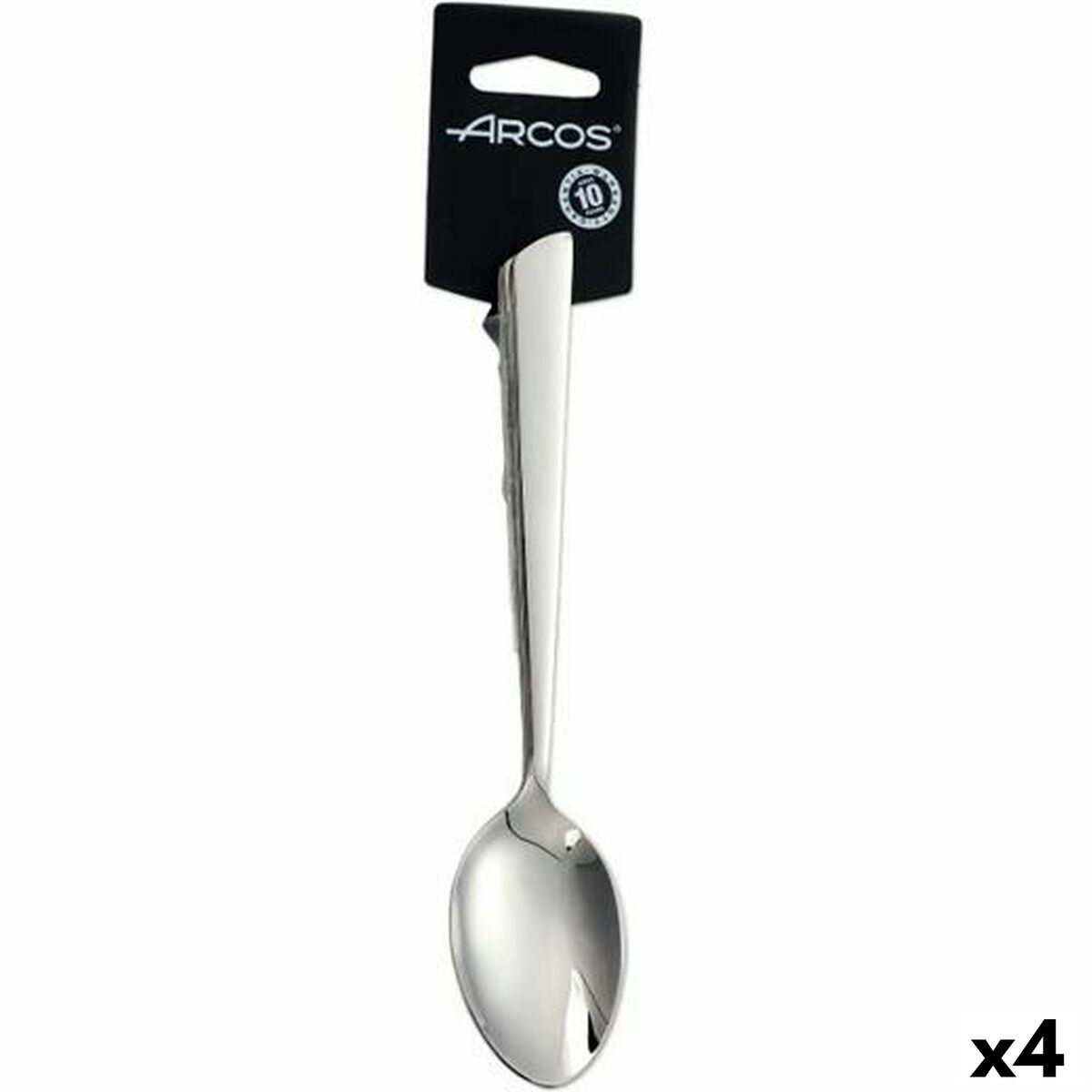 Set med skedar Arcos Toscana 20 cm Silvrig Rostfritt stål (4 antal)