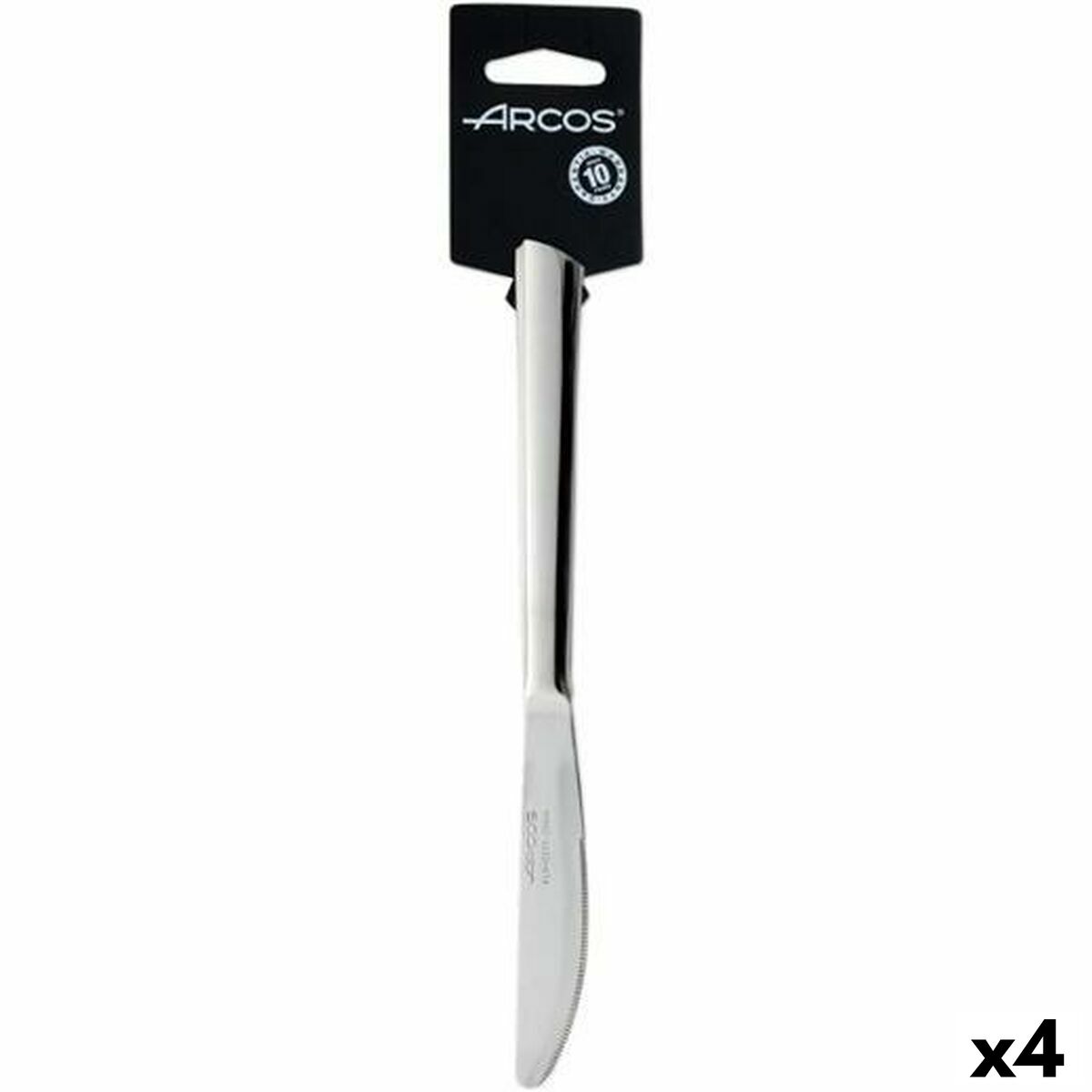 Set med dessertknivar Arcos Toscana Silvrig 9 cm Rostfritt stål (4 antal)