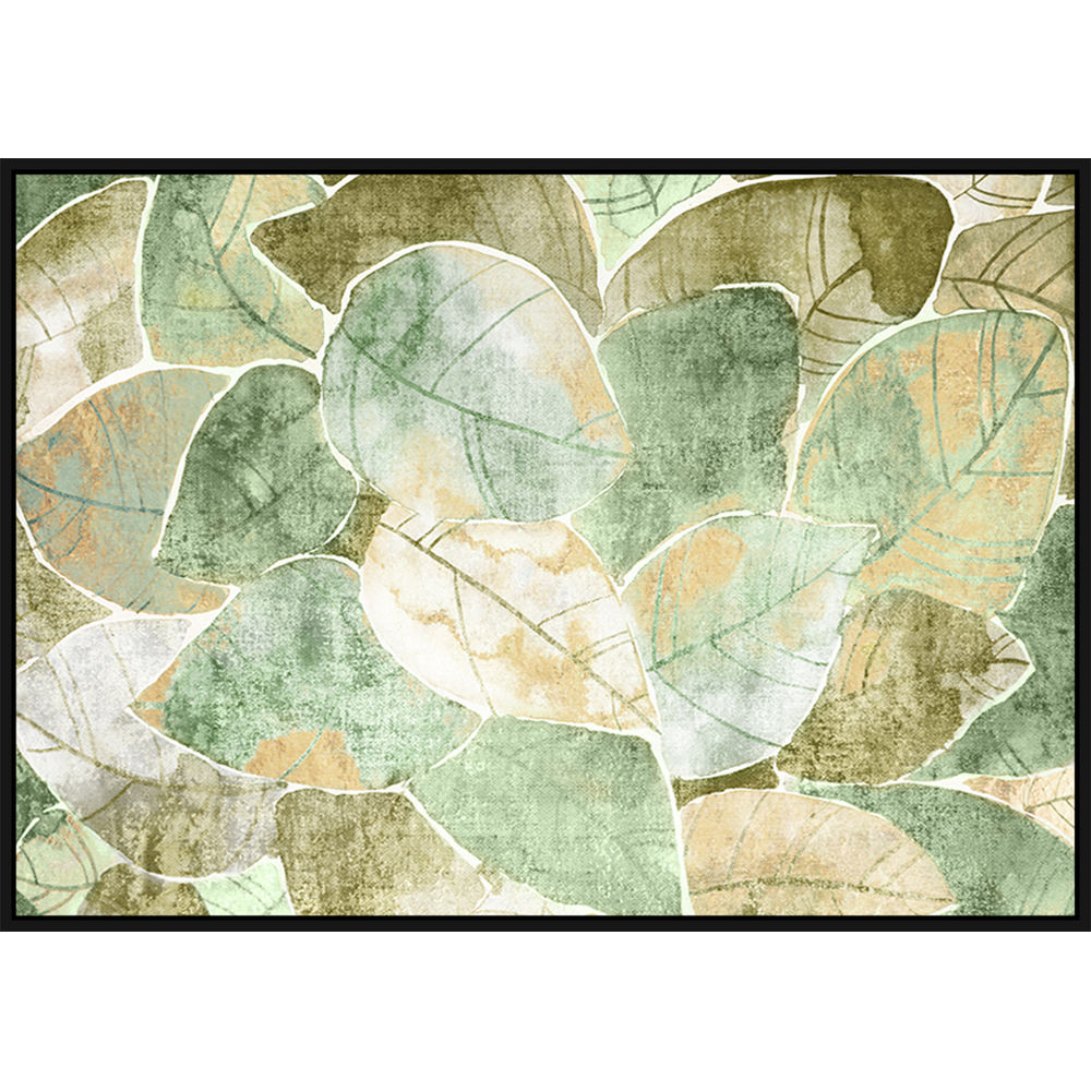Tavla DKD Home Decor 123 x 4,5 x 83 cm Traditionell Löv av en växt (2 antal) - 3