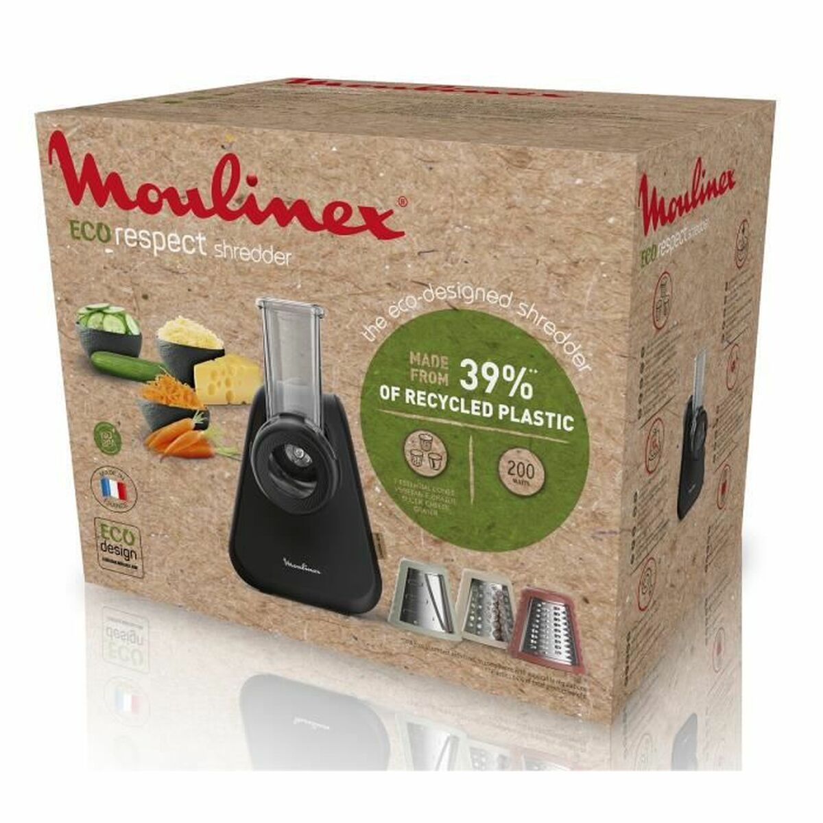 Flerfunktionellt rivjärn Moulinex DJ77EN10 200 W 3 i 1 200W - 2