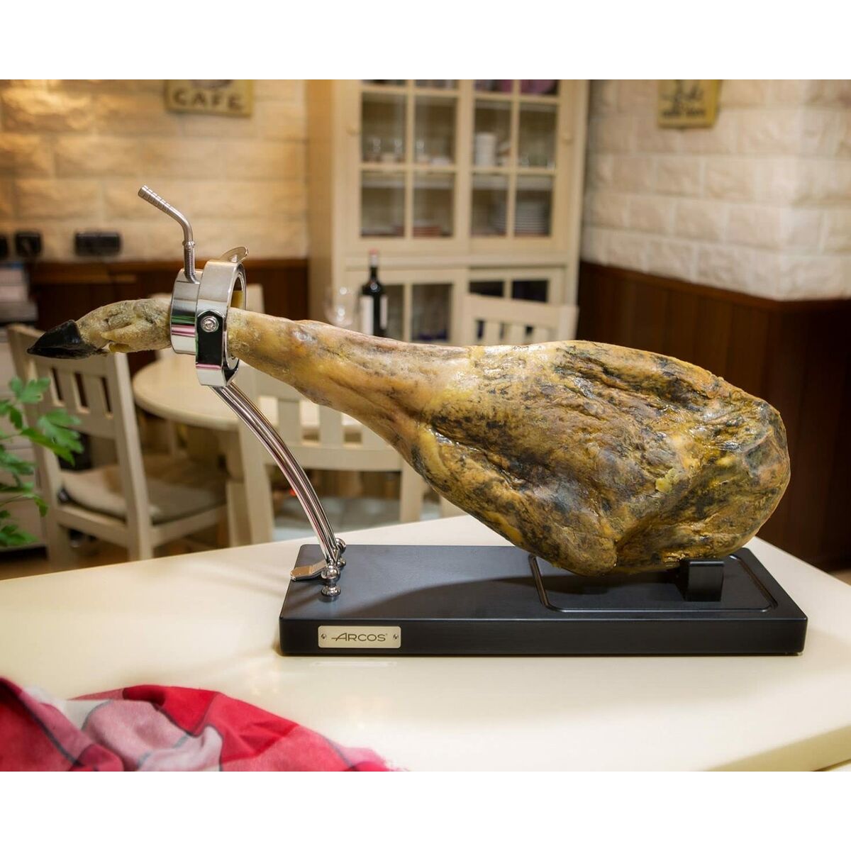 Skinkhållare av rostfritt stål Arcos Silvrig 53 x 38,6 x 19 cm Svart - 2