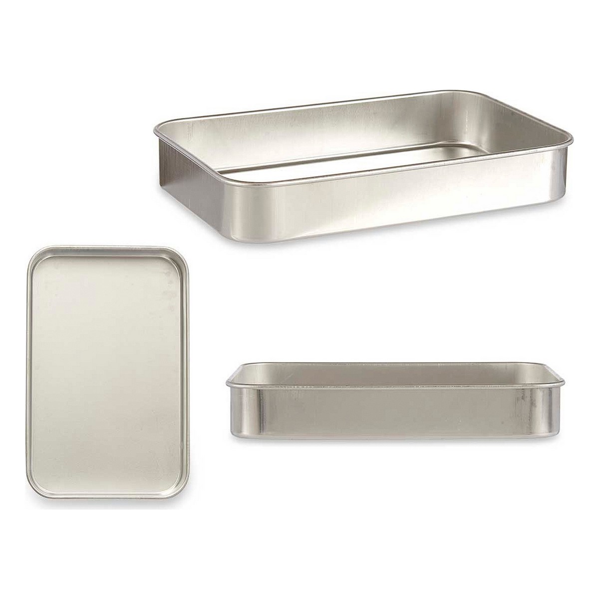 Ugnsbleck 23,5 x 6 x 36 cm Silvrig Aluminium - 3
