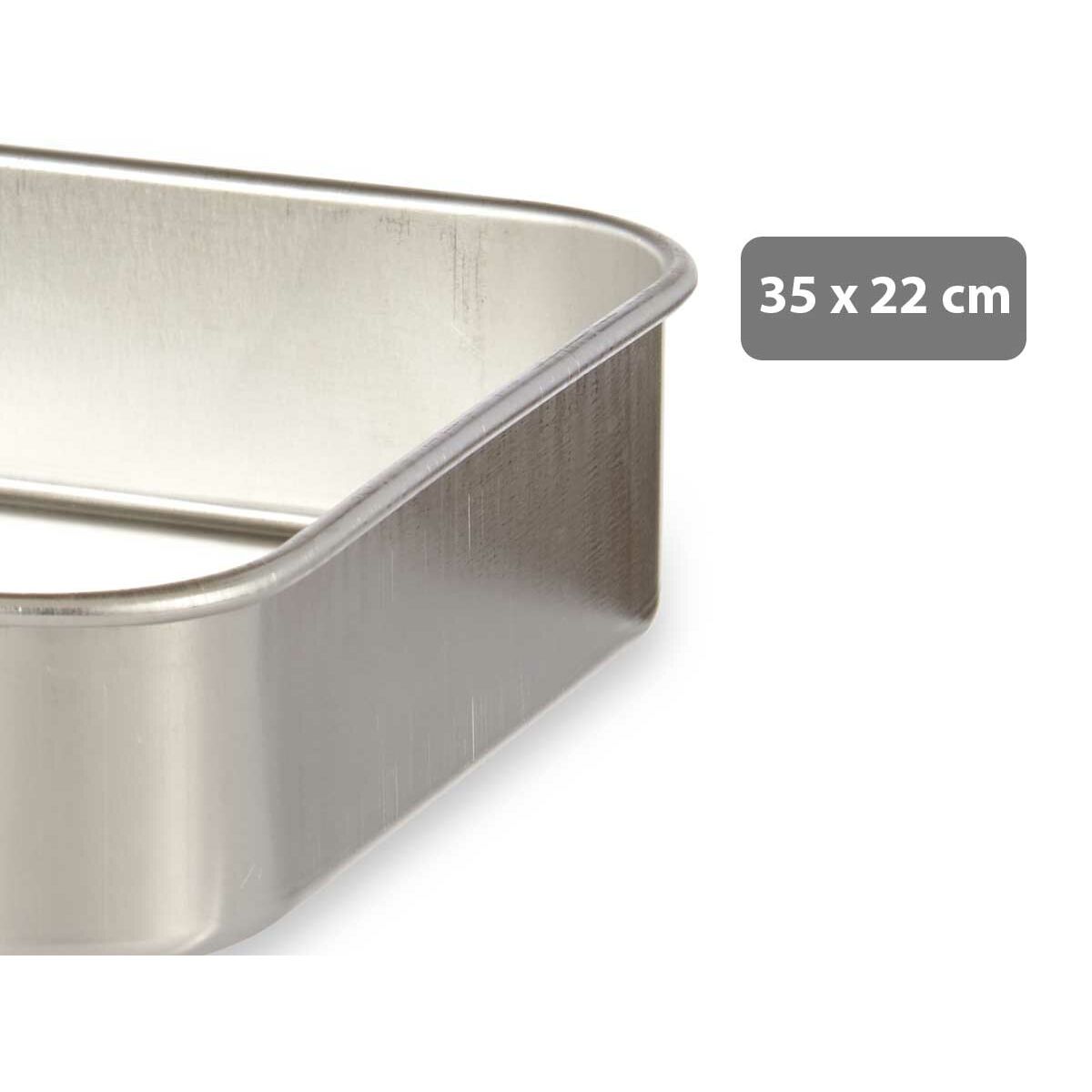 Ugnsbleck 23,5 x 6 x 36 cm Silvrig Aluminium - 4