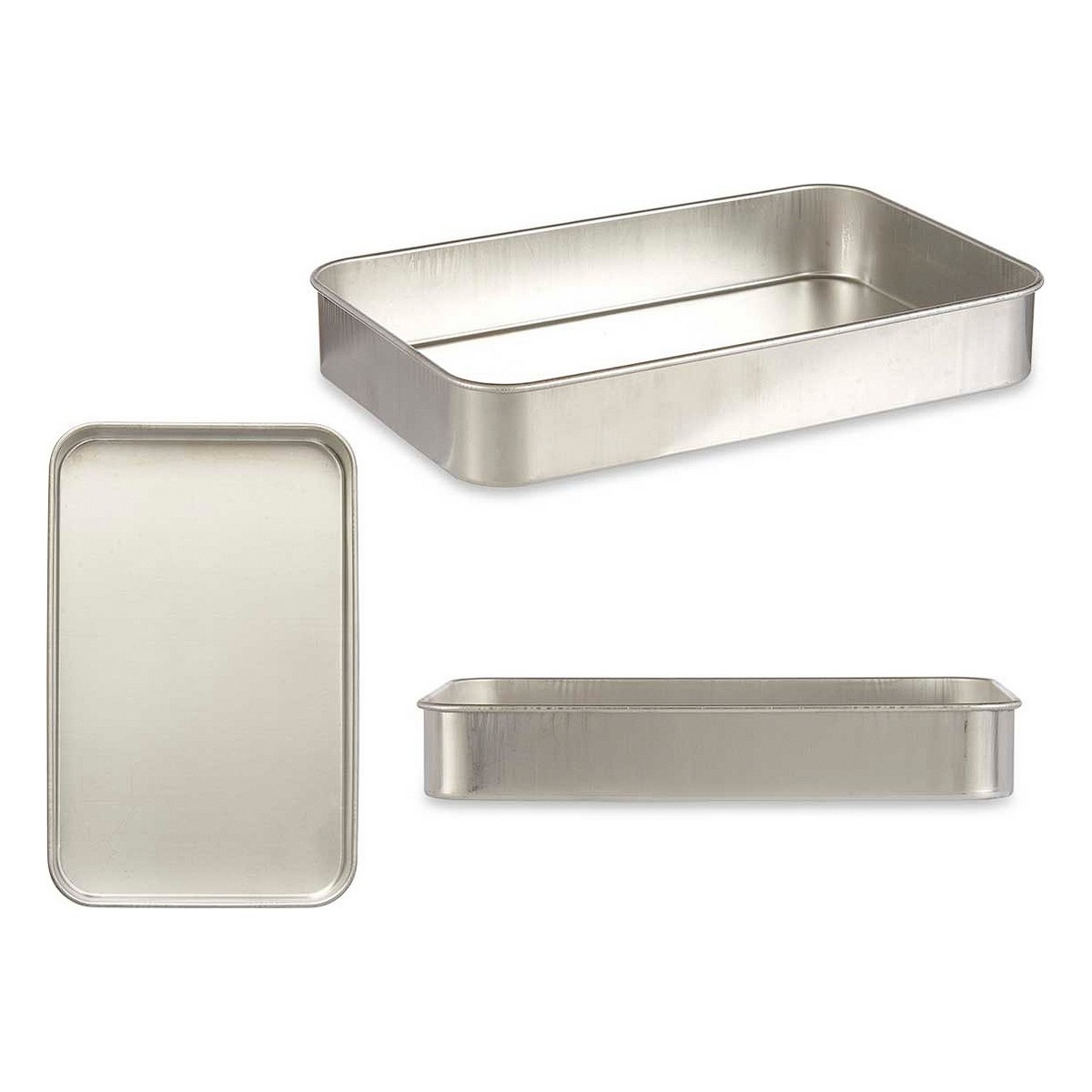 Ugnsbleck 26 x 6,5 x 41 cm Silvrig Aluminium - 3