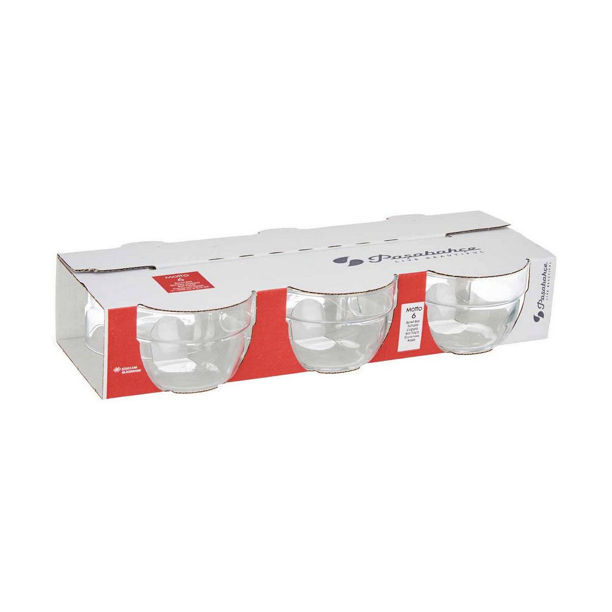 Skål Motto 6 antal 200 ml Transparent Glas - 3