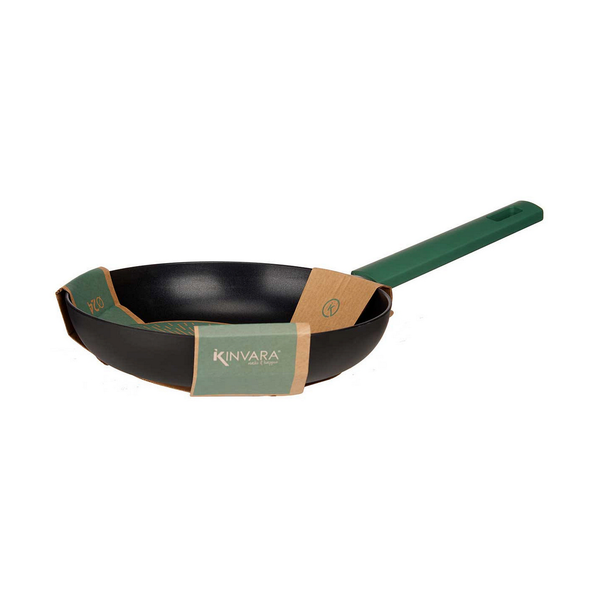 Non-stick-panna Svart Grön Ø 24 cm Aluminium