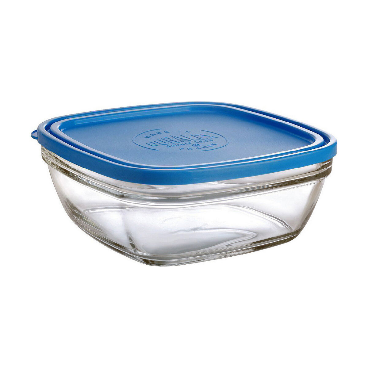 Hermetisk matlåda Duralex Freshbox Blå Fyrkantig (2 L) (20 x 20 x 8 cm) - 2