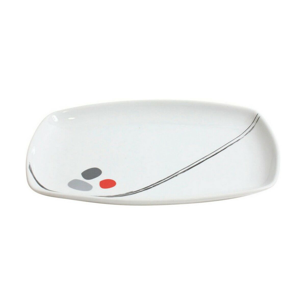 Servingsfat Home Style Zen & Scratch Porslin Rektangulär 31,2 x 20,7 x 3,1 cm