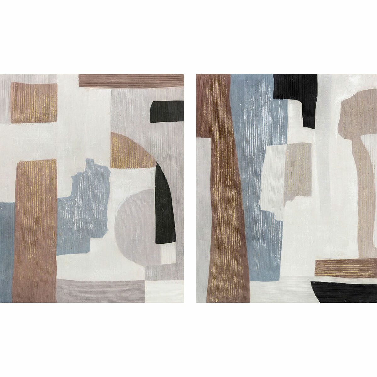 Tavla DKD Home Decor Abstrakt 80 x 4 x 100 cm Skandinavisk (2 antal) - 6