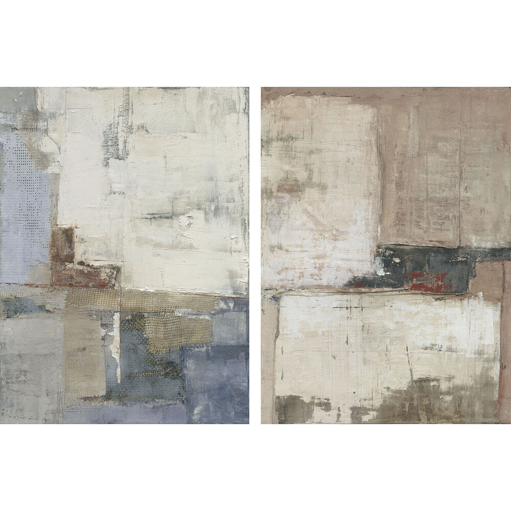 Tavla DKD Home Decor 90 x 2,4 x 120 cm Abstrakt Modern (2 antal) - 2