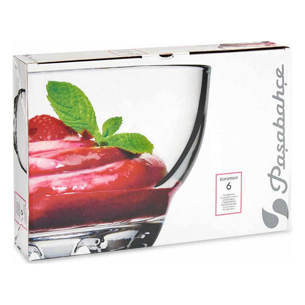 Skål Karaman 6 antal Transparent Glas (Ø 10,4 x 6 cm) - 3