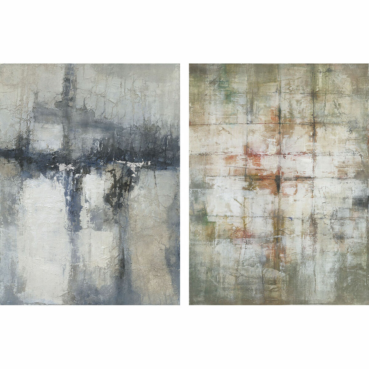 Tavla DKD Home Decor 90 x 2,4 x 120 cm Abstrakt Modern (2 antal) - 4