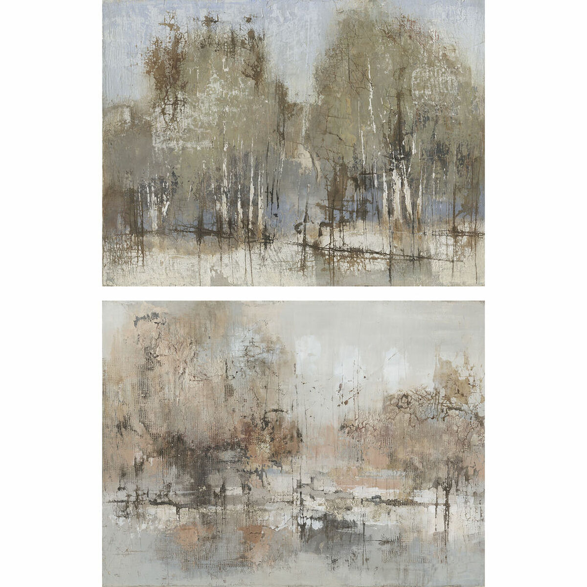 Tavla DKD Home Decor 120 x 2,4 x 90 cm Träd Traditionell (2 antal) - 4
