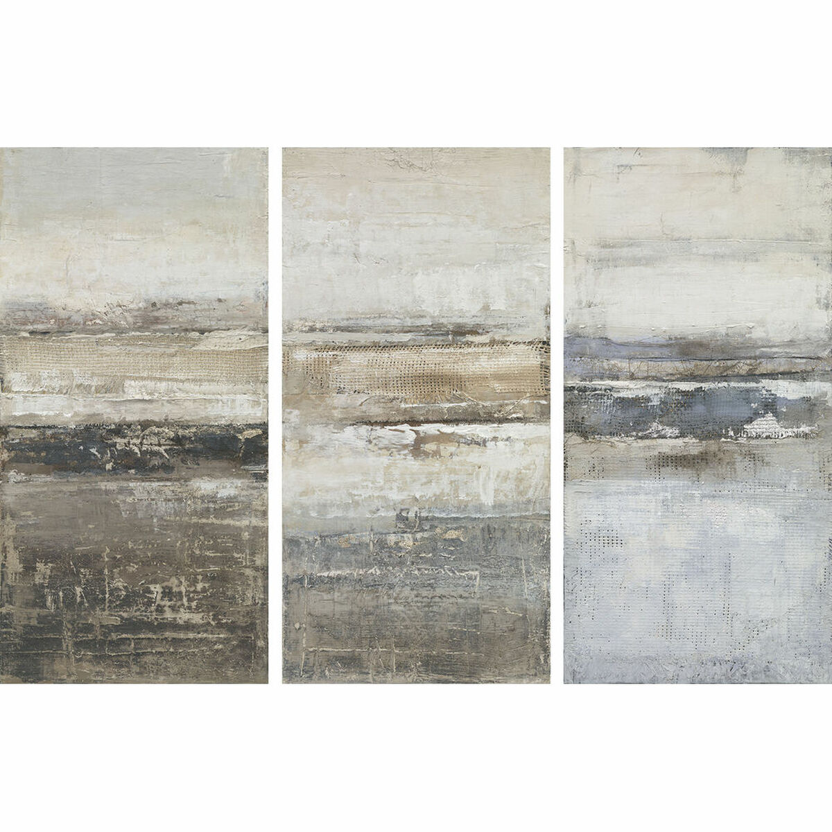Tavla DKD Home Decor 60 x 4 x 120 cm Abstrakt (3 Delar)