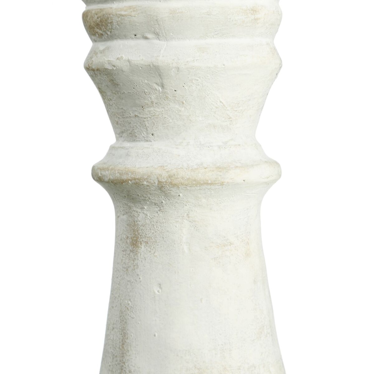 Ljusstakar 20,5 x 20,5 x 71 cm Glas Cement Vit - 2